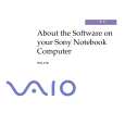 SONY PCG-X18 VAIO Software Manual