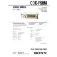 SONY CDXF50M Service Manual