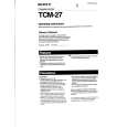 SONY TCM-27 Owners Manual