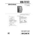 SONY WMFX161 Service Manual
