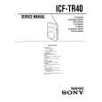 SONY ICF-TR40 Service Manual