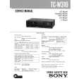 SONY TCW310 Service Manual
