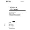 SONY D-EJ625 Owners Manual