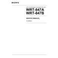 SONY WRT-847A Service Manual