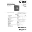 SONY MZE500 Service Manual