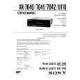 SONY XR-U110 Owners Manual