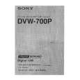 SONY DVW-700P Owners Manual