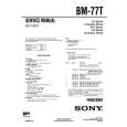 SONY BM-77T Parts Catalog