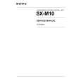 SONY SX-M10 Service Manual