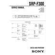 SONY SRPF300 Service Manual