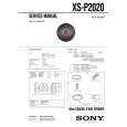 SONY XSP2020 Service Manual