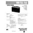 SONY WM-F69 Service Manual