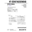 SONY HTDDW740 Owners Manual
