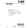 SONY TC-D609 Service Manual