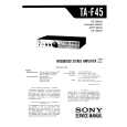SONY TAF45 Service Manual