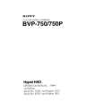 SONY BVP-750P Owners Manual
