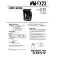 SONY WM-FX23 Service Manual