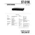 SONY STS190 Service Manual
