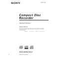 SONY RCDW50C Owners Manual
