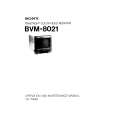 SONY BVM8021 Owners Manual