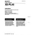 SONY XS-PL45 Owners Manual