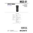SONY MGSX1 Service Manual