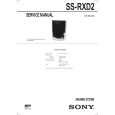 SONY SSRXD2 Service Manual