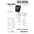 SONY HCD-XGV50 Service Manual