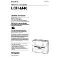 SONY LCH-M40 Owners Manual