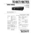 SONY TCRX77/ES Service Manual