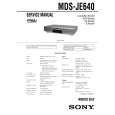 SONY MDS-JE440 Owners Manual