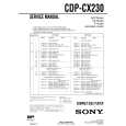 SONY CDPCX220E Service Manual