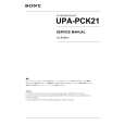 SONY UPA-PCK21 Service Manual