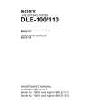 SONY DLE-100 Service Manual