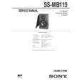 SONY SSMB115 Service Manual