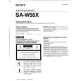 SONY SAW55X Owners Manual