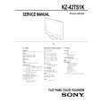 SONY KZ-42TS1K Service Manual