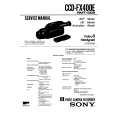 SONY CCDFX400E Service Manual