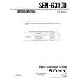 SONY SEN-631CD Service Manual