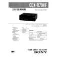 SONY CDXR79VF Service Manual