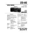 SONY CFD440 Service Manual