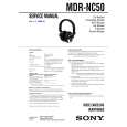 SONY MDRNC50 Service Manual