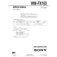 SONY WMFX165 Service Manual