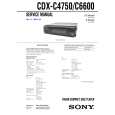SONY CDXC6600 Service Manual