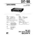 SONY SVT-100 Service Manual