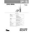 SONY SPP-115 Owners Manual