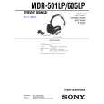 SONY MDR605LP Service Manual