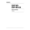 SONY DXF-801 Service Manual