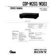 SONY CDP-M303 Service Manual