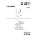 SONY SS-U661AV Service Manual